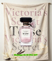 Victoria's Secret Tease Print Fleece Throw Blanket V080